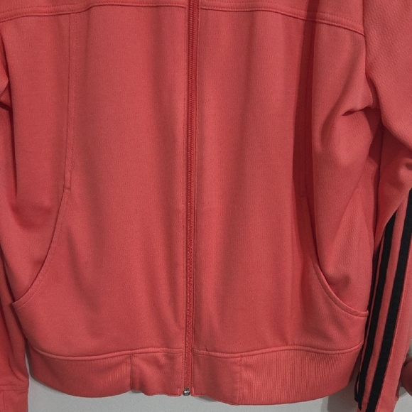 Adidas Women's Coral Bomber Jacket with Black Accents - Picture 4 of 7